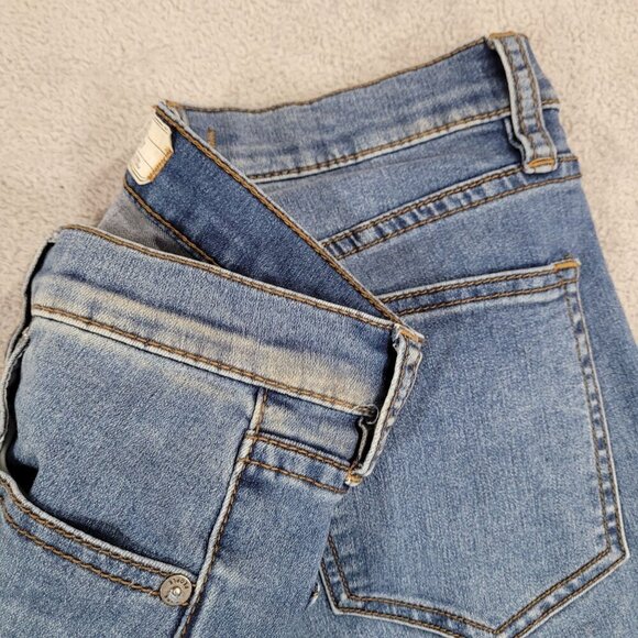 Free People Womens Blue Skinny Jeans Size 27 Cotton Blend Denim - Picture 7 of 8